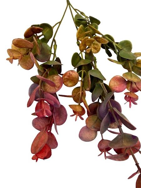 Eukaliptus gałązka plastikowa 49 cm różowy