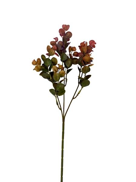 Eukaliptus gałązka plastikowa 49 cm różowy