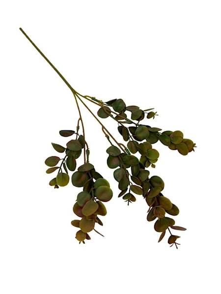 Eukaliptus gałązka plastikowa 49 cm brąz