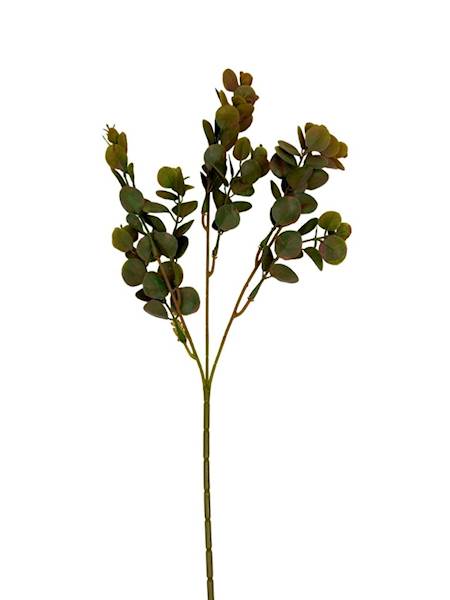 Eukaliptus gałązka plastikowa 49 cm brąz