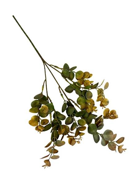 Eukaliptus gałązka plastikowa 49 cm beż