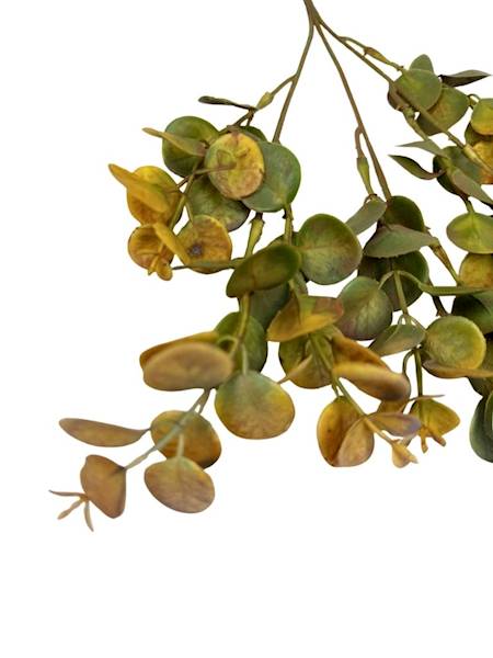 Eukaliptus gałązka plastikowa 49 cm beż