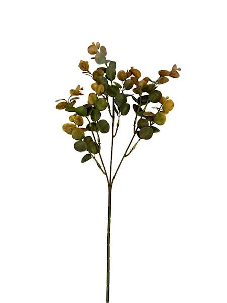 Eukaliptus gałązka plastikowa 49 cm beż