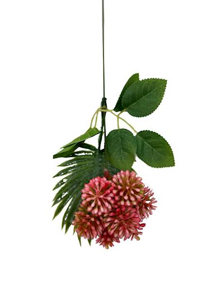 Dodatek czosnek gałązka 34 cm czerwony