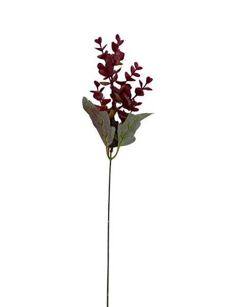 Dodatek eukaliptus gałązka 48 cm bordo