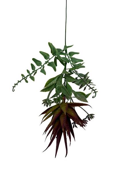 Dodatek sukulent gałązaka 46 cm purpurowy