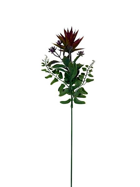 Dodatek sukulent gałązaka 46 cm purpurowy