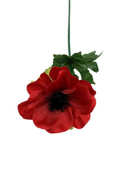 Anemon gałązka 34 cm czerwony