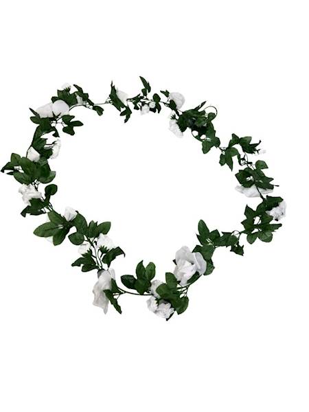 Girlanda z róż 210 cm biała