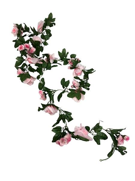 Girlanda z róż 210 cm jasny róż