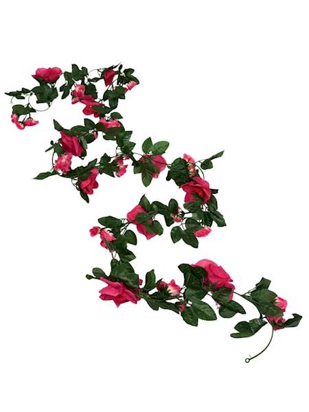 Girlanda z róż 210 cm różowa