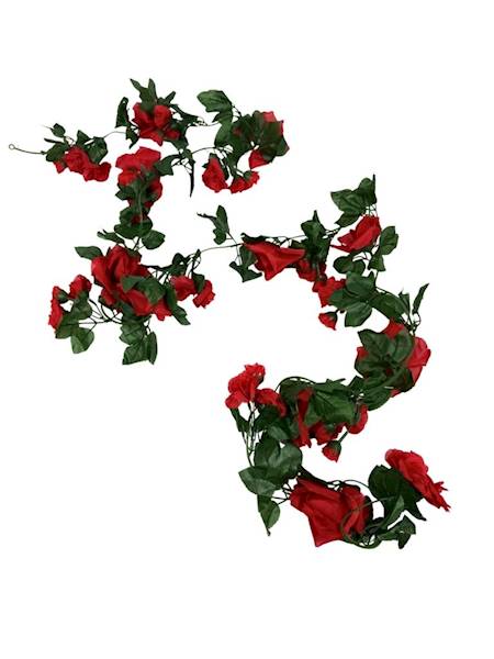 Girlanda z róż 210 cm czerwona