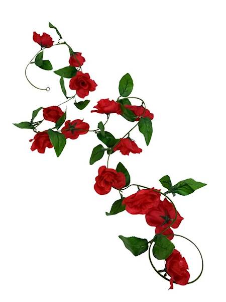 Girlanda czerwone róże 195 cm