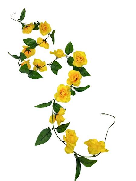 Girlanda żółte róże 195 cm