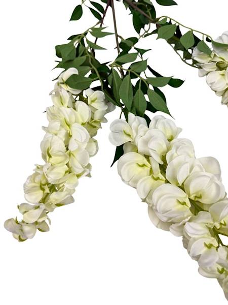 Wisteria zwis gałązka 98 cm biała