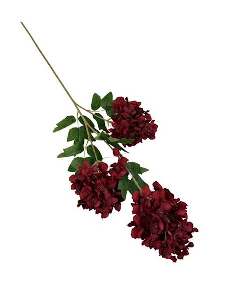 Hortensja gałązka 90 cm ciemno czerwona
