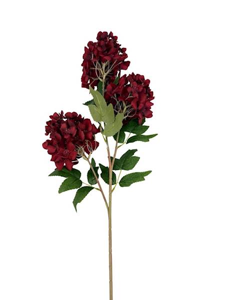 Hortensja gałązka 90 cm ciemno czerwona
