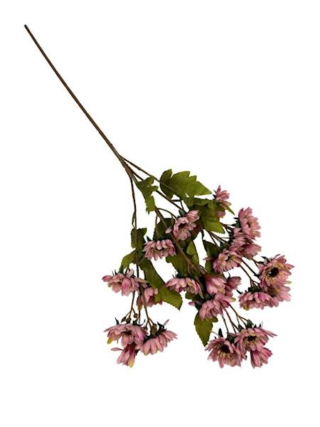 Gałązka jesienna 80 cm margaretki brudny róż