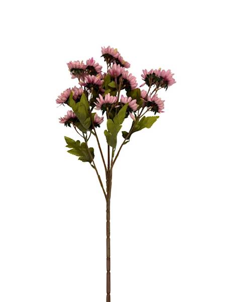 Gałązka jesienna 80 cm margaretki brudny róż