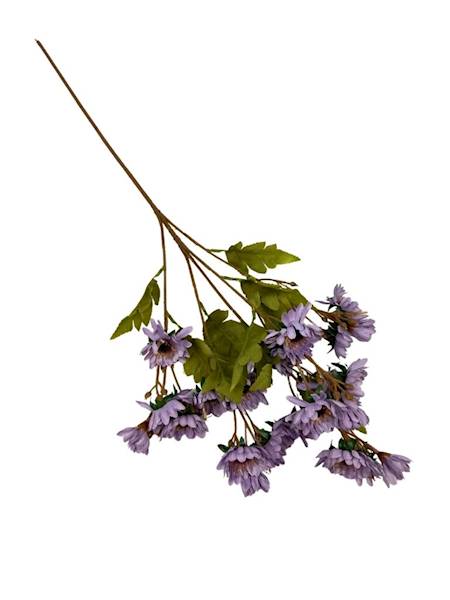 Gałązka jesienna 80 cm margaretki brudny fiolet