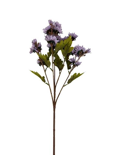 Gałązka jesienna 80 cm margaretki brudny fiolet