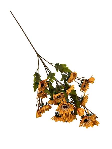 Gałązka jesienna 80 cm margaretki żółte