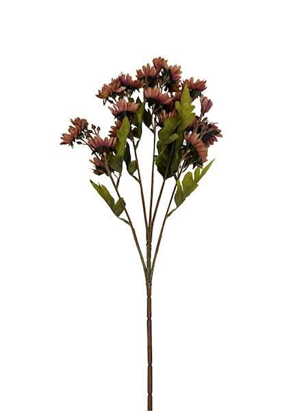 Gałązka jesienna 80 cm margaretki brązowe