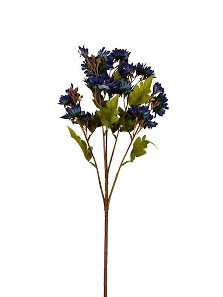 Gałązka jesienna 80 cm margaretki granatowe