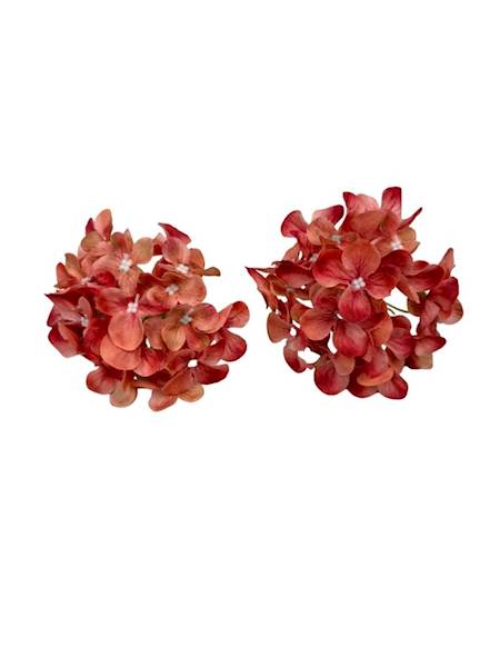 Hortensja główka 10 cm pomarańczowa 2 SZTUKI