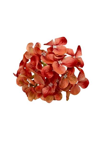 Hortensja główka 10 cm pomarańczowa 2 SZTUKI
