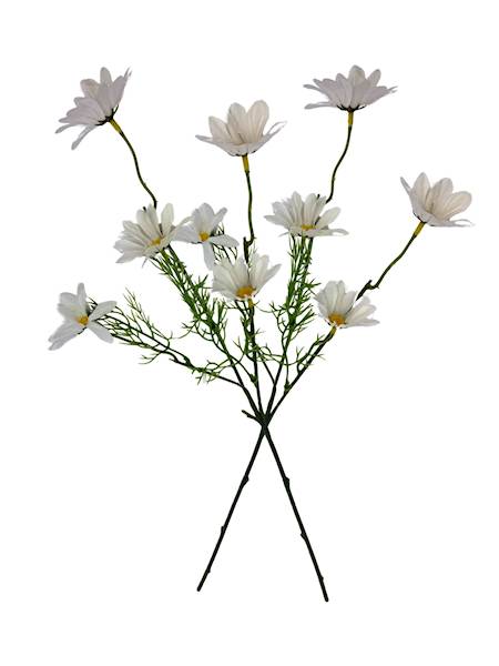 Margaretka gałązka 50 cm biała 2 SZTUKI