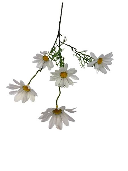 Margaretka gałązka 50 cm biała 2 SZTUKI