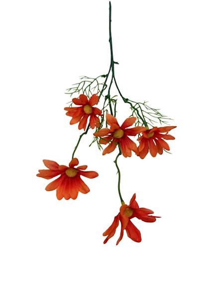Margaretka gałązka 50 cm pomarańczowa 2 SZTUKI