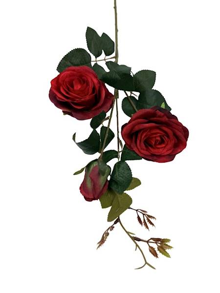 Róża gałązka 84 cm czerwona