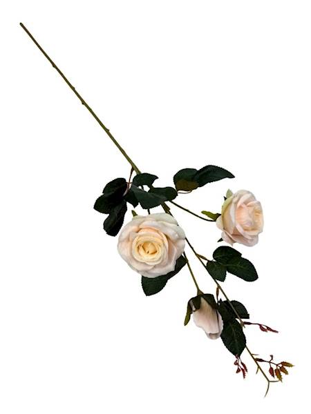 Róża gałązka 84 cm krem / jasna brzoskwinia