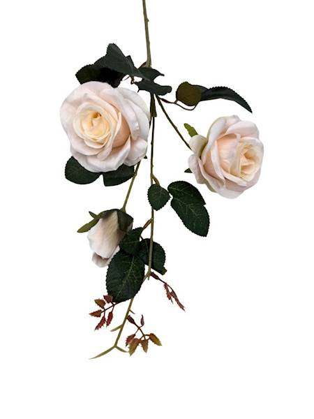 Róża gałązka 84 cm krem / jasna brzoskwinia