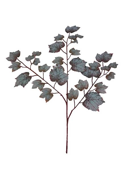 Liść winogrona XL 66 cm szaro bordowy