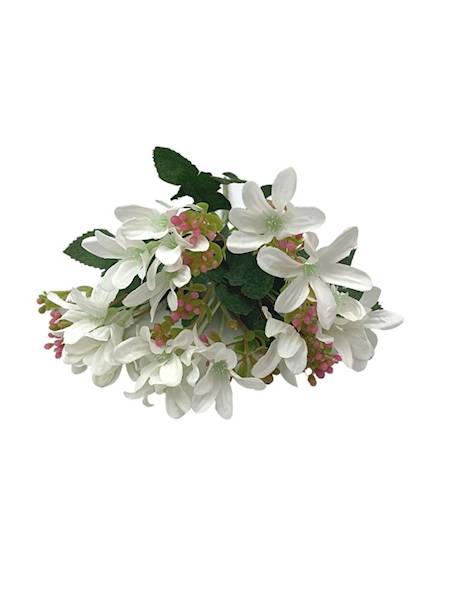 Bukiet bukiecik białe kwiatuszki 26 cm