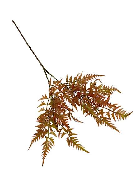 Gałązka paproć 68 cm pomarańczowa