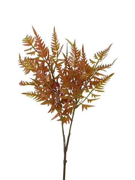 Gałązka paproć 68 cm pomarańczowa