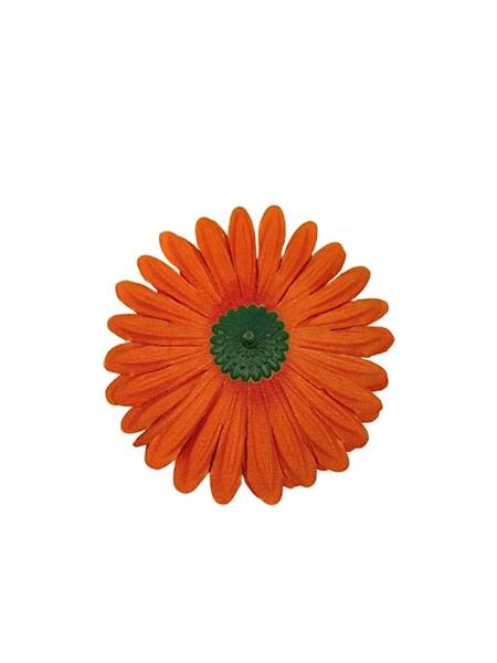 Gerbera główka 10 cm pomarańczowa