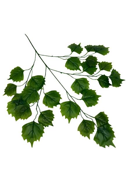 Liść silikonowy gałązka 65 cm zielony