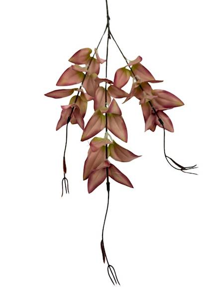 Ruskus gałązka 67 cm róż z zielonym