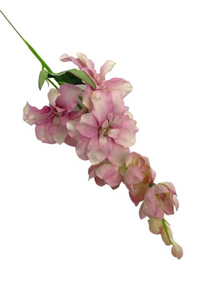 Ostróżka gałązka 44 cm pudrowy róż
