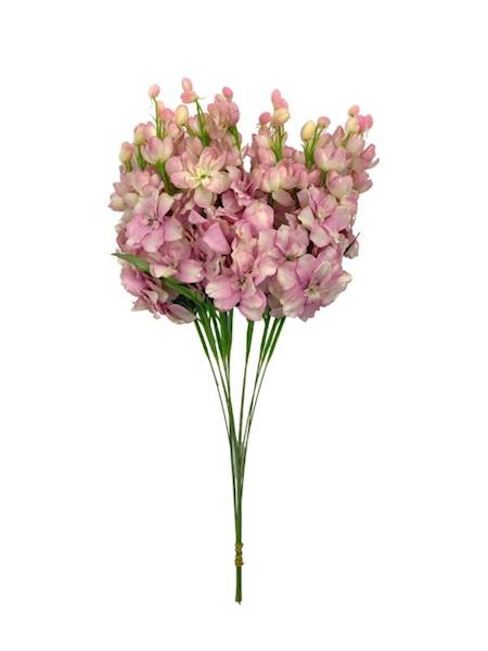 Ostróżka gałązka 44 cm pudrowy róż
