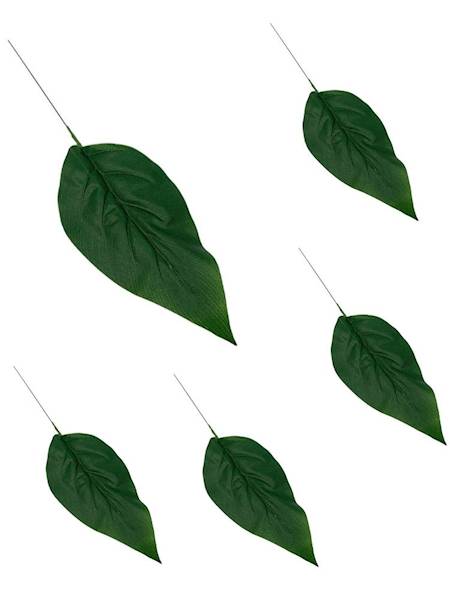 Liść 42 cm zielony 5 SZTUK