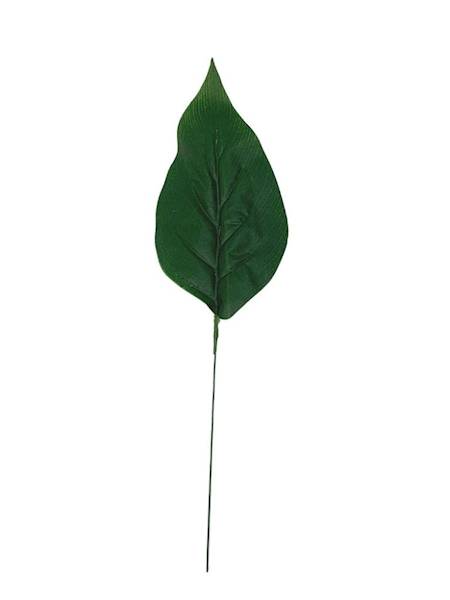 Liść 42 cm zielony 5 SZTUK