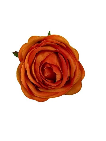 Róża główka 8 cm pomarańczowa