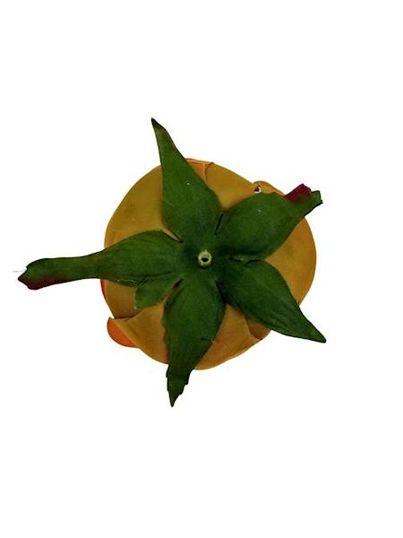 Róża główka 8 cm pomarańczowa