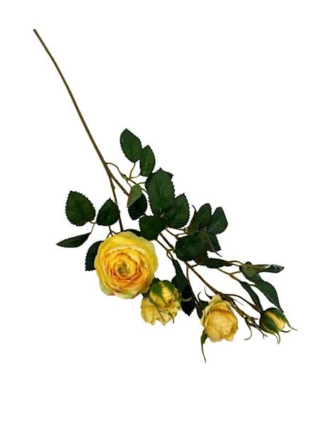 Róża gałązka 50 cm żółta